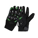 Garneck Motorradhandschuhe Herren Damen Grün rutschfeste Stoßfeste...