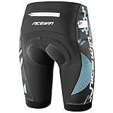 NICEWIN Radlerhose Herren mit Sitzpolster 4D Gepolsterte Fahrradhose kurz...