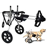 Aluminium-Rollstuhl für große Hunde, Rollstuhl für große Haustiere, 2...