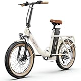 HFRYPShop OT16 E Bike Klapprad Elektrofahrrad Falt E-Bike mit 17Ah Akku,...