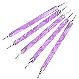 Jinlaili 5PCS Nagelpunkt-Stift, Dotting Pen Punktierung Stift Marbleizing...