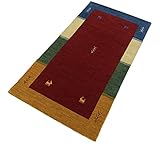 WAWA TEPPICH Handgefertigter orientalischer Gabbeh Teppich aus 100% Wolle...