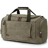 Virklyee Reisetasche aus Segeltuch 40L Vintage Reisetasche Großen...