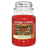 Yankee Candle Duftkerze im Glas (groß) | Red Apple Wreath | Kerze mit...