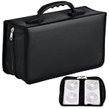 Sacolin CD-Aufbewahrungsordner aus PU-Leder mit großer Kapazität für 128...