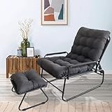 OVLRIJP Loungesessel Outdoor, Balkonsessel Liegestuhl Gartenliege,...