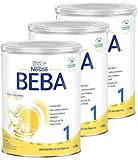 BEBA Nestlé BEBA 1 Anfangsmilch, Anfangsnahrung von Geburt an, 3er Pack (3...