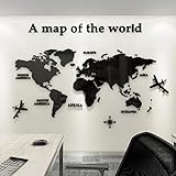 3D Acryl Kunst Hochwertig Wandkunst Wandmalereien Weltkarten Weltkarte Erde...