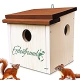 ERDENFREUND® Eichhörnchen Kobel artgerecht mit 3 Fluchtlöchern...