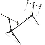 g8ds Verstellbares Karpfen Rod Pod für 3 Ruten