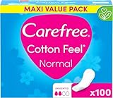 Carefree Cotton Feel Normal Ohne Duft 100 Stk., Slipeinlage ohne Duft und...