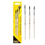 Idena 60108 - Haarpinsel, 3er Set, in den Größen 8, 10 & 12