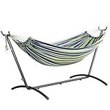 Mondeer Hängematte mit Hängemattengestell, Doppel Baumwolle mit Gestell...