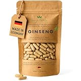 Ginseng Kapseln 400mg – 27% Ginsenoide – Hochdosiert & Laborgeprüft...
