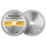 Firecore Kreissägeblatt Set 2 tlg, Trennscheibe 160x20 mm ideal für Holz,...