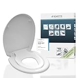 SCHÜTTE WC Sitz FAMILY WHITE Duroplast, Toilettensitz mit Absenkautomatik...