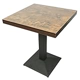OHMG Bartisch, 60 x 60 x 75 cm, industrieller Retro-Esstisch, Bistrotisch,...