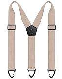 Fevaeno Herren-Hosenträger mit dreieckiger Anti-Rutsch-Schnalle,...