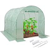 Kanwod Gartengewächshäuser mit Stahlfundament 3x2x2 m, 6m²...