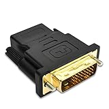 luoshaPUCY DVI auf HDMI Adapter, HDMI Buchse zu DVI Stecker (24+1) HDMI zu...