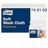 Tork 742100 weiches Waschtuch Premium 1-lagig / extra weiche Pflegetücher...