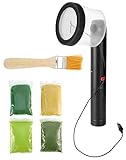 QWORK® Mini Grass Beflockung Applikator - mit 4 Farben Modellbau Gras und...