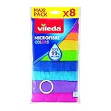 Vileda Mikrofasertücher Colors, Allzwecktücher Multipack aus Mikrofasern,...