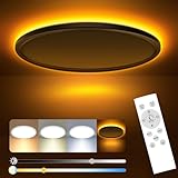 slochi LED Deckenleuchte, 24W 2800LM Deckenlampe Flach Dimmbar mit...