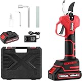 TEENO Elektrische Baumschere 21V, Professionelle Gartenschere MAX 25 mm...