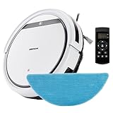 MEDION Saugroboter mit Wischfunktion E32 SW (2in1 Roboterstaubsauger für...