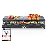 LUTEO® Raclette Grill 12 Personen XXL - Tischgrill Elektrisch Groß...