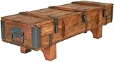 Truhe Kiste Couchtisch, Trunk Tisch, Shabby chic Holz Beistelltisch,...
