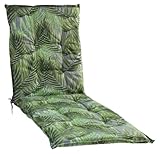 Liegenauflage - 190 x 60 cm - Grün - Baumwolle - Polyester - Palmenmotiv -...