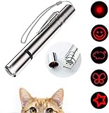 VOVIGGOL LED Pointer für Katzen Spielzeug, 7 in 1 und 5 Muster USB...