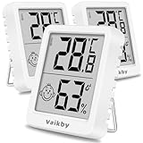 Hygrometer Thermometer Innen Digital Vaikby 3 Stück-...