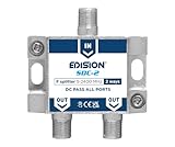 EDISION SDC-2 SAT-Verteiler Splitter 2-Fach geignet für TV, Satellit,...