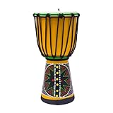 Tragbar Anfänger Djembe Trommel Ziegenfell Trommelfell, 8 Zoll...