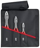 Knipex Zangen-Set Rolltasche TwinGrip, Frontgreifzangen-Set 3-teilig