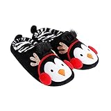 VALICLUD 1 Paar Pinguin Hausschuhe Bodenschuh angenehm warm Luffa drinnen...
