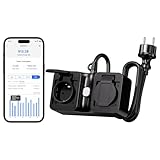 Meross Smart Steckdose mit Stromverbrauch, WLAN Steckdose Outdoor...