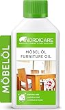 Nordicare Möbelöl [275ml] Holzöl zur Pflege farblos für Eiche, Buche,...