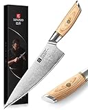 XINZUO 21.2cm Kochmesser Verbundstahl 10Cr15CoMoV, Profi Chefmesser...