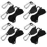 Seil Ratsche mit Haken Duty 4 STK Ratchet Hanger Verstellbarer...