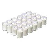 Horeca Candles - Teelichter in Transparente Kunststoff Hülle - Weiß - 24...