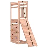 vidaXL Spielturm, Klettergerüst mit Kletterwand, Kinder Kletterturm mit...