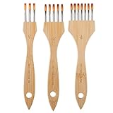 Pinsel für Acrylfarbe, Griff aus Wollholz, wie abgebildet, D- und...