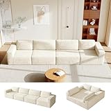 Vesgantti 404 cm Modulares Ecksofa mit Schlaffunktion, 4-Sitzer Corduroy...
