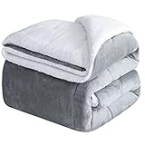 Kuscheldecke Flauschig Dicke Warm Flanell Mikrofaser Decke CHOSHOME Sherpa...