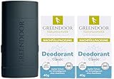 GREENDOOR Deodorant Refill System Starter Pack, nachfüllbares Deo ohne...