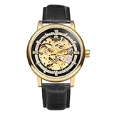 JewelryWe Herrenuhr Automatik Mechanische Uhr: 30m wasserdicht Analog...